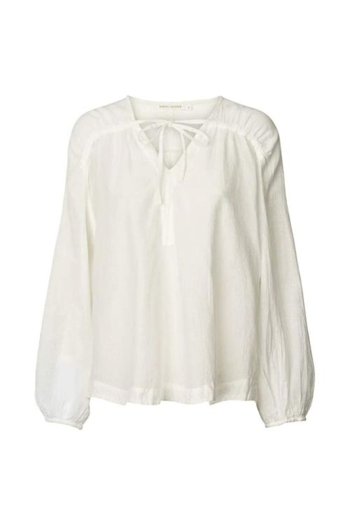 Rabens Saloner Shirt Cotton Smog (ROXY-WHITE) - UNO Knokke