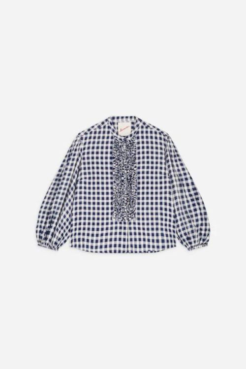 Laurence Bras Blouse Mirrordots (MAGUETTE-BLUE) - UNO Knokke